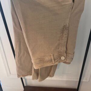 Zara Marine Pants in Khaki (Distressed Hem)